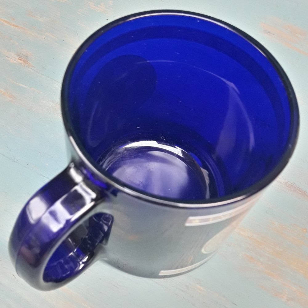 Mug President of the United States Cobalt Blue Glass Coffee Cup Gift for Him Man - Picture 2 of 13